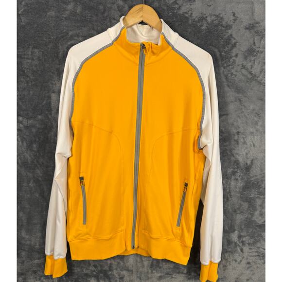 lululemon Sojourn Jacket Men’s XL Yellow/White - Picture 2 of 8